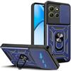 JDXHFF Cover Compatibile con Motorola Moto G56 5G (6.72) Hard PC e Silicone TPU Custodia con Supporto Girevole a 360° Protezione Case Blu