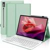 SENGBIRCH Custodia con Tastiera per Lenovo Tab P12 12,7, Custodia per Lenovo Tab P12, Italiana QWERTY Tastiera per Lenovo Tablet, Bluetooth Wireless, Leggero e Portatile, Verde Chiaro