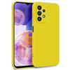 MyGadget Cover per Samsung Galaxy A23 5G - Custodia in Silicone Morbido a Doppio Strato - Case con Protezione Fotocamera & Fodera Interna Antigraffio - Giallo