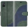 BoxTii Cover per Galaxy A51, Custodia in PU Pelle Portafoglio per Samsung Galaxy A51, Magnetica Cover a Libro con Slot per Schede, Verde