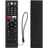 CHUNGHOP Custodia Protettiva in Silicone per Sony TV Telecomando RMT-TX100D RMT-TX200E RMT-TX102U RMF-TX300U, Copertura Remota Lavabile Durevole per Sony Smart Android Telecomando, con cordino (Nero)
