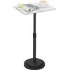 GUOHNHE Altezza Regolabile Tavolino, Tavolo da Caffè, Comodino Piccolo, per Soggiorno Camera da Letto, Comodino, Set di 1, Bianco, GBZ002RW-1