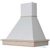 Cappe Rustiche by Coppari Cappa cucina legno frassino grezzo Stock 90 cono PANNA motore Faber inka