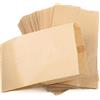 Ruby - 100 PCS Sacchetto di Carta Marrone Kraft 15 x 26cm, Sacchetti Regalo/Sacchetti per Feste/Calendario dell'Avvento/Natale/Matrimoni/Feste di Compleanno/Mercati (15X26 CM)