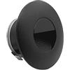 LIGHTWORLD24 Welt der Lichter LIGHTWORLD24 Faretto LED per Scale da Interno ed Esterno - Luce da Incasso a Muro IP65, 230V, 2W, 180LM, Colore NERO - 1 Pezzo