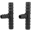 MULONGOR 10 Pz Diametro Esterno Da 20mm A 16mm Spinato Riduzione Tee Tubo Dell'acqua Da Giardino Splitter Tubo Di Irrigazione Tubo A Tre Vie Adattatore di Accoppiamento