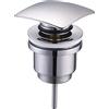CASC PILETTA PER LAVABO O BIDET IN OTTONE TAPPO QUADRATO CLICK CLACK 1.1/4