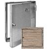 PUGLIELLI SRL Sportello a scomparsa (PUGLIELLI SRL certificata ISO 9001:2015) per esterni zincato 10/10 (telaio 20/10) acqua luce e gas (30 x 40 x 5)