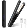 AVCXEC Mini Piastra per Capelli Senza Fili, Piastra e Arricciacapelli Portatile 2 in 1 Piastra da Viaggio per Capelli con 4 Temperature Mini Piastra Capelli Ricaricabile USB per Stili Ricci e Lisci