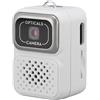 RASTKY Videocamera per Foto di Portachiavi Mini, Lenti Ottiche da 2 MP, Risoluzione Video 480p, Anteprima in Tempo Reale, Durata della Batteria di 150 Minuti, Filtri Creativi con (WHITE)