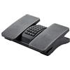 Q-Connect Poggiapiedi in plastica regolabile in altezza nero Q-Connect 43x32 cm KF16946