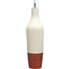 HOME DECO FACTORY, KA0540, Elegante oliera in Ceramica Bicolore per Oli e aceti, capacità 670 ml, Design Moderno e Pratico, Ideale per la Cucina e la tavola, Arancio, Bianco
