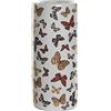 DONREGALOWEB Portaombrelli rotondo in porcellana decorato con farfalle