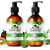 P-Beauty Cosmetic Accessories P-BEAUTY Set di shampoo per capelli 3 in 1, balsamo nutriente per capelli sani e lucenti, densità dei capelli e salute dei capelli, con rosmarino, ricino nero e olio di Batana, balsamo e shampoo