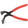 QWORK® Pinza per lamiera, pinza pieghevole, angolata a 45°, larghezza 60 mm - lunghezza totale 280 mm