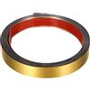 HweeWanX Modanatura decorativa in metallo spazzolato, oro, 5 m x 1,5 cm