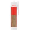 bricoleva.it Silicone acrilico a base d'acqua per legno, senza solventi, per sigillare o stuccare il legno - uso interno - sigillante per legno per fori, fessure e crepe (rovere medio)
