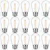 ProCrus E27 Led lampadina bianco caldo, S14 1W lampadina d'epoca sostituisce 10 W lampadine a incandescenza, 2700K bianco caldo in plastica LED filamento lampade, non dimmerabile, 15 Pack