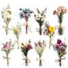 PORFOYO 10 Mazzi di Fiori Secchi Naturali, Mini Bouquet di Fiori Secchi Naturali, Fiori Secchi Decorativi, Fiori Secchi Decorativi Naturali per Casa Giardino Feste Ufficio per Fai da Te