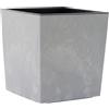 Siena Garden Fioriera Nizza Stone grigio effetto cemento, 40 x 41 cm, vaso di plastica con inserto