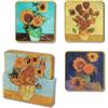 Moriarty Art Project Set di 4 sottobicchieri - Vincent Van Gogh - I girasoli