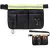 Generic Cintura porta attrezzi, organizer per piccoli attrezzi, 34 x 23 cm, organizer per riporre oggetti in vita con striscia riflettente per donne, uomini, tecnici, lavoro, macchinisti, falegnami