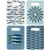 ROCKING GIFTS Sottopentola in ceramica design pesce blu, modello assortito (1 pezzo), vassoio tagliere originale, 24 Cm