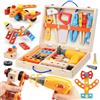 Vanplay Giochi Bambini 3 Anni Cassetta Attrezzi Bambini Montessori 3 Anni Giochi in Legno con Trapano Elettrico