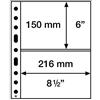 Leuchtturm 358073 Tasche in plastica Trasparente Sh 312, 2 Tasche a Croce in Formato A5 per Cartoline e Lettere - Confezione da 50