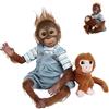 JIEBOTE bambole reborn 22 pollici 55cm reborn baby Monkey Realistico fatto a mano Reborn Dolls Bambola neonata