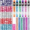 HOWAF Tatuaggi Temporanei Penne, Tatuaggi per Bambini, Pennarelli Glitterati Bambine, Kit Tatuaggi Bambina con 6 Penna Tatuaggi, 110 Stencil Truccabimbi, Regalo Bambina Bambino 5 6 7 8 9 10 Anni