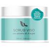 Leucosia Phytocosmetics Leucosia Scrub Viso Esfoliante Delicato allo Zucchero con Complesso 5 Alghe Marine, 100ml, Peeling Viso Naturale per Pelle Luminosa e Levigata, Ideale per Skin Care Uomo e Donna, Made in Italy