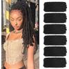 TOOPBIUTI Afro Kinky Bulk Hair 16 Inch Spring Twist Braiding Hair Bulk Locs Dreadlock Extensions Afro Kinky Curly Crochet Braid Hair (1B, 16inch-6pc)