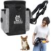 syiyunran Porta Premietti per Cani Borsa Addestramento Accessori - Nero Grigio, 1 Pezzo, Snack Cibo con Animali Domestici Cane Crocchette Sacchetti Contenitore Sacchetto