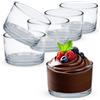 Spetebo Bicchieri da dessert piccoli, 130 ml, riutilizzabili, set da 6 pezzi, ciotole in vetro, 5 x 8 cm, per dessert e salse