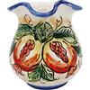 Sicilia Bedda - Brocca Siciliana in Ceramica di Caltagirone - Elegante complemento d'arredo realizzato interamente a Mano (Quartino, Melograno)