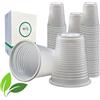 RFD - 1000 Bicchieri Plastica Bianchi 200 ml - Monouso per Acqua, Bevande, Vino - Resistenti e Versatili - Confezione da 10x100 Pezzi