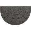 Olivo Tappeti OLIVO.shop Zerbino Ingresso Esterno Mezzaluna 40x65 cm, Ingresso Antiscivolo, Tappeto Mezzaluna Esterno, Tappeto Asciugapassi, Lavabile, QUICK ML (GRIGIO CHIARO, 40x65 cm, ARCHI)