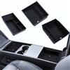 LANTU 3 accessori per Tesla Model Y 2025-2026 Juniper organizer per console centrale, vassoio in silicone e contenitore per bracciolo (floccato)