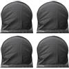 CDIYTOOL Coperture per pneumatici, 4 pezzi, nero, impermeabile, protezione UV, neve, sole, pioggia, copertura per pneumatici per camper, roulotte, camion, rimorchi, camper (adatto per pneumatici da 76,2 a 81,3