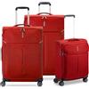 Roncato Ironik 2.0 Set Valigie (grande, Medio, Cabina) - Rosso