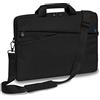 Pedea, borsa per laptop Fashion fino a 15,6 (39,6 cm), borsa a tracolla con tracolla, nero/blu