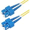 StarTech.com Cavo in fibra ottica duplex monomodale OS2 da SC a SC (UPC) da 2 m, 9/125µm, 40G/100G, Cavo patch in fibra LSZH