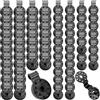 Lechengjia 80 Pezzi Clips di Fissaggio per Tela Occultante,2 specifiche Clips in Plastica con Occhiello per Tela da Giardinaggio in per Telo Ombreggiante, Rete Protettiva, Tessuto Antivento