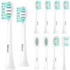 Imbomsi Testine di ricambio per spazzolino elettrico Philips Sonicare, compatibili con Philips Sonicare, difesa ottimale della placca, setole Dupont, colore bianco, confezione da 10 (HX6014, HX6018, W2)