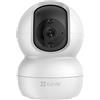 EZVIZ TY2 Smart Security PT Telecamera CCTV,360 ° Visualizzazione del movimento Telecamera wireless per il monitoraggio del movimento, scheda SD o archiviazione cloud, bianco