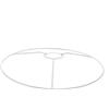 KONTONTY Cornici Paralume Telaio Rotondo Vintage Paralume Telaio E27 Base 30cm Fornitura Per Lampadario E Lampada A Sospensione