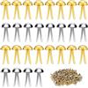PHMING 300 Pezzi Fermacampioni Piccoli, 8mm Clip a Testa Tonda | per Scrapbooking, Carta e Decorazioni, per Artigianato e Progetti Fai da Te