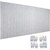 hocadon Lavagna Sughero da Parete 120x80cm Bacheca in Sughero Autoadesiva Bacheca da Parete con 40 Puntine per Ufficio, Scuola, Cucina, Foto