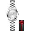 CIVO Orologio Donna Acciaio Argento: Orologio da Polso Analogico Impermeabile Piccolo - Orologi Rotondo Quarzo Minimalista - Regalo Moda per Donna